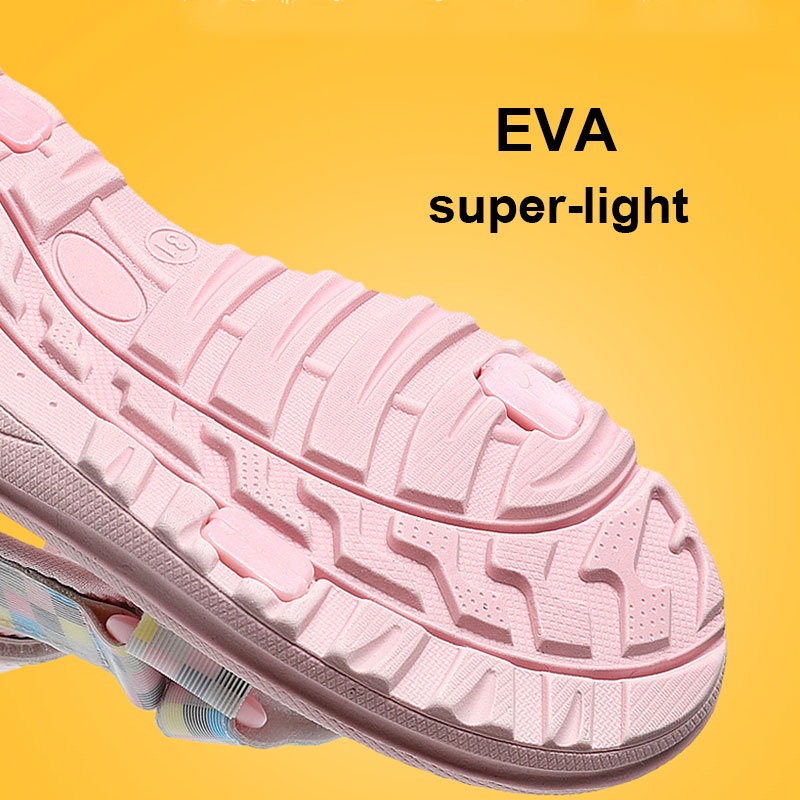 Xăng đan Có Khóa Dán Siêu Nhẹ Chất Lượng Cao Cho Bé Gái Eu25-38