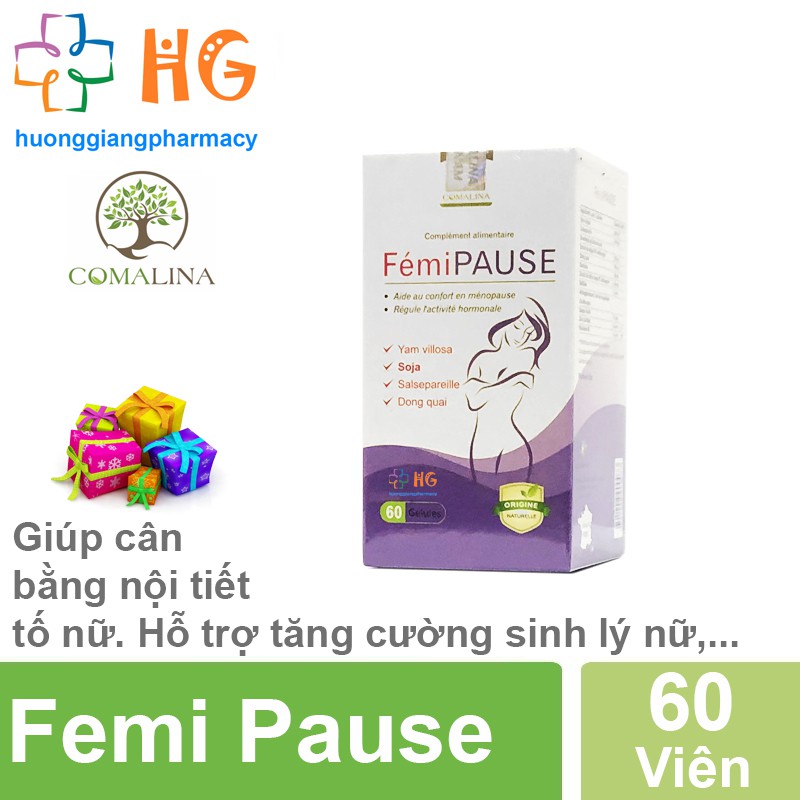 Femi Pause - Giúp cân bằng nội tiết tố nữ. Hỗ trợ làm giảm các triệu chứng do suy giảm nội tiết tố,tăng cường sinh lý nữ