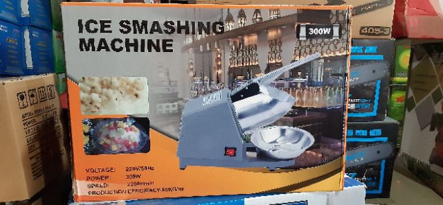 Máy bào đá 2 lưỡi ice smashing machine 300w