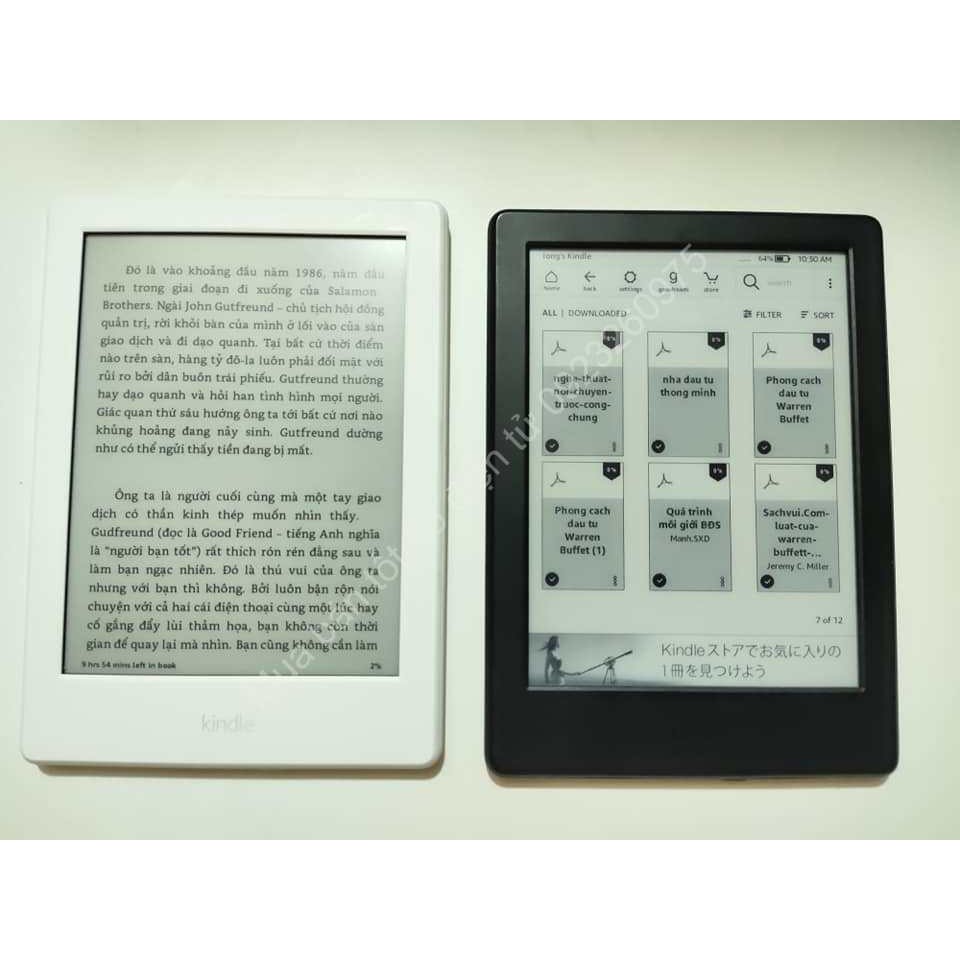 máy đọc sách cũ kindle basic 8th 2018 trắng và đen còn mới đẹp | BigBuy360 - bigbuy360.vn