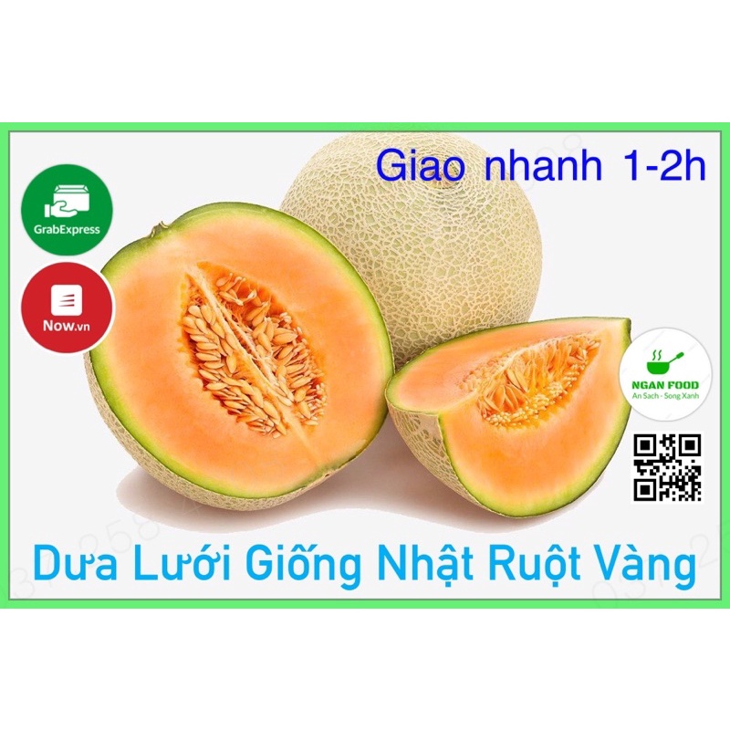 Dưa Lưới Tươi Ruột Vàng, Giống Nhật, Thơm, Ngọt, Trái đẹp, Mới Cắt Từ Vườn Về Gia Nhanh Hoả Tốc 1-2h (HCM)