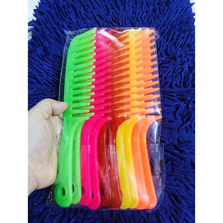 🏵Set 10 Lược Răng Thưa, cho Tóc Uốn, Tóc sơ rối (Dài 20cm)