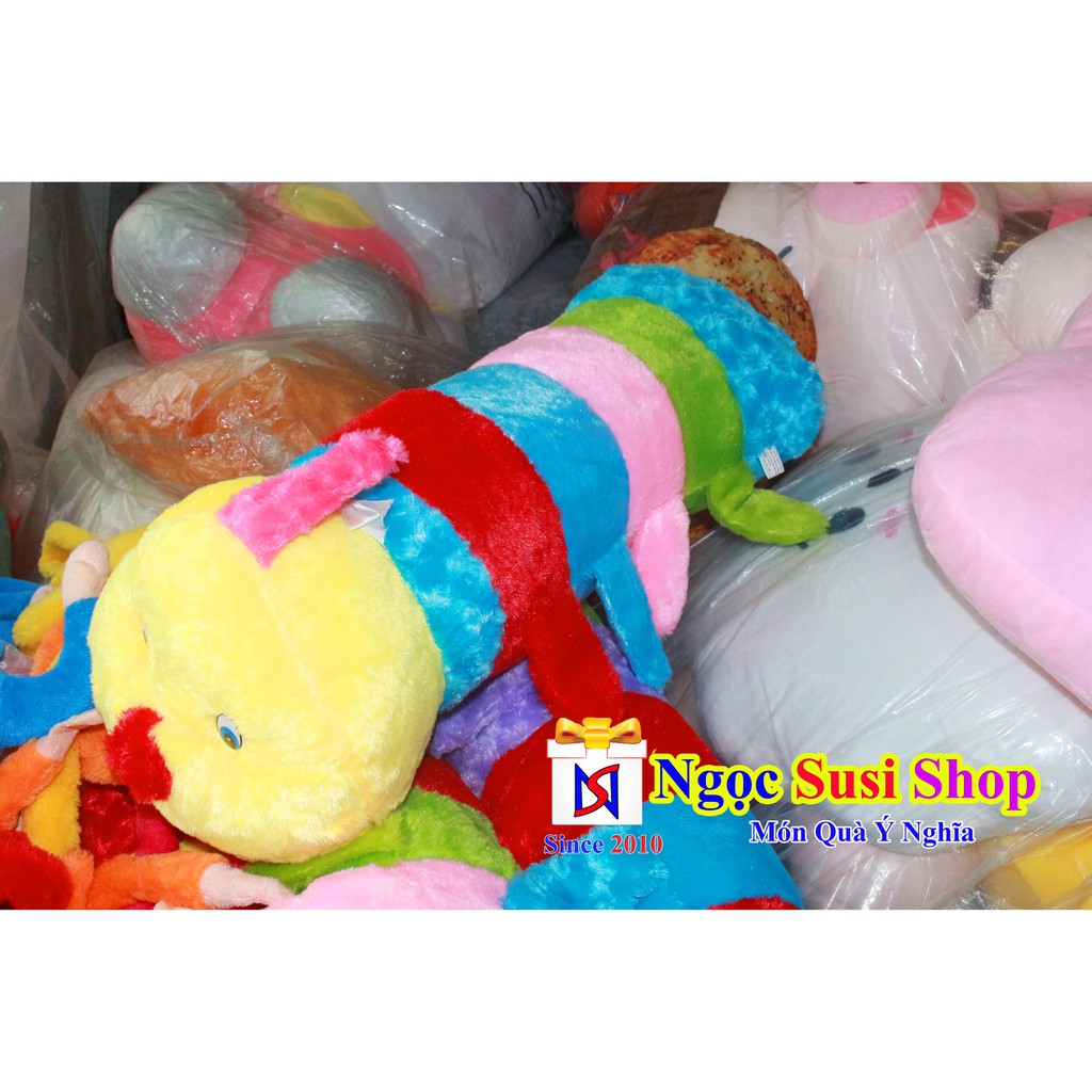 GỐI ÔM CON SÂU SIZE 70CM DÀI 60CM ÔM NGỦ - GẤU BÔNG HÌNH CON SÂU