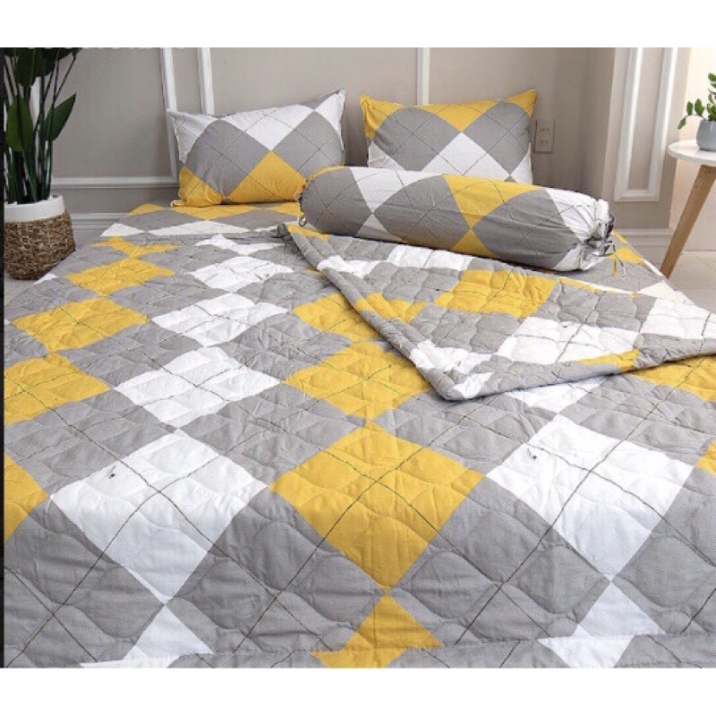 (RẺ VÔ ĐỊCH) Drap Thắng Lợi, ga trãi giường chính hãng cotton 100% in logo chính hãng Ô VÀNG