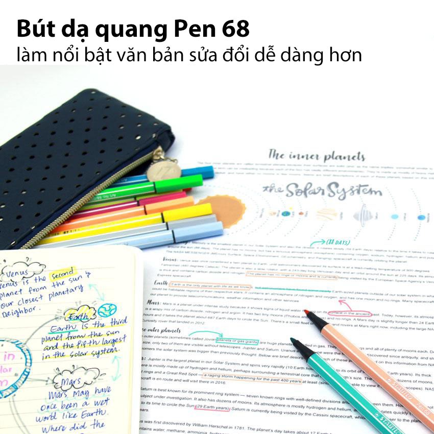 Bộ 8 Bút lông STABILO Pen 68 1.0mm (PN68-C8PA)