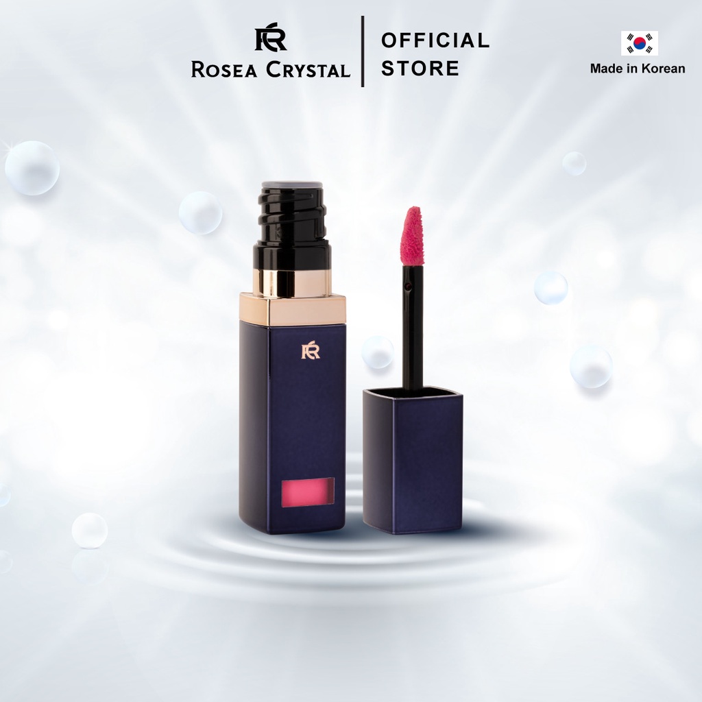Son tint Rosea Crystal Sapphire Glam Lip Tint Viva Pink mềm môi, lâu phai 3.5g