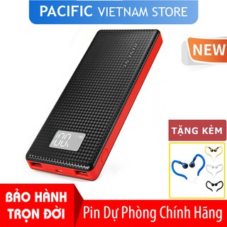 Pin sạc dự phòng pineng pn 963 10000mah lcd 2019- hỗ trợ sạc nhanh + tặng tai nghe móc tai kingrays ea4015