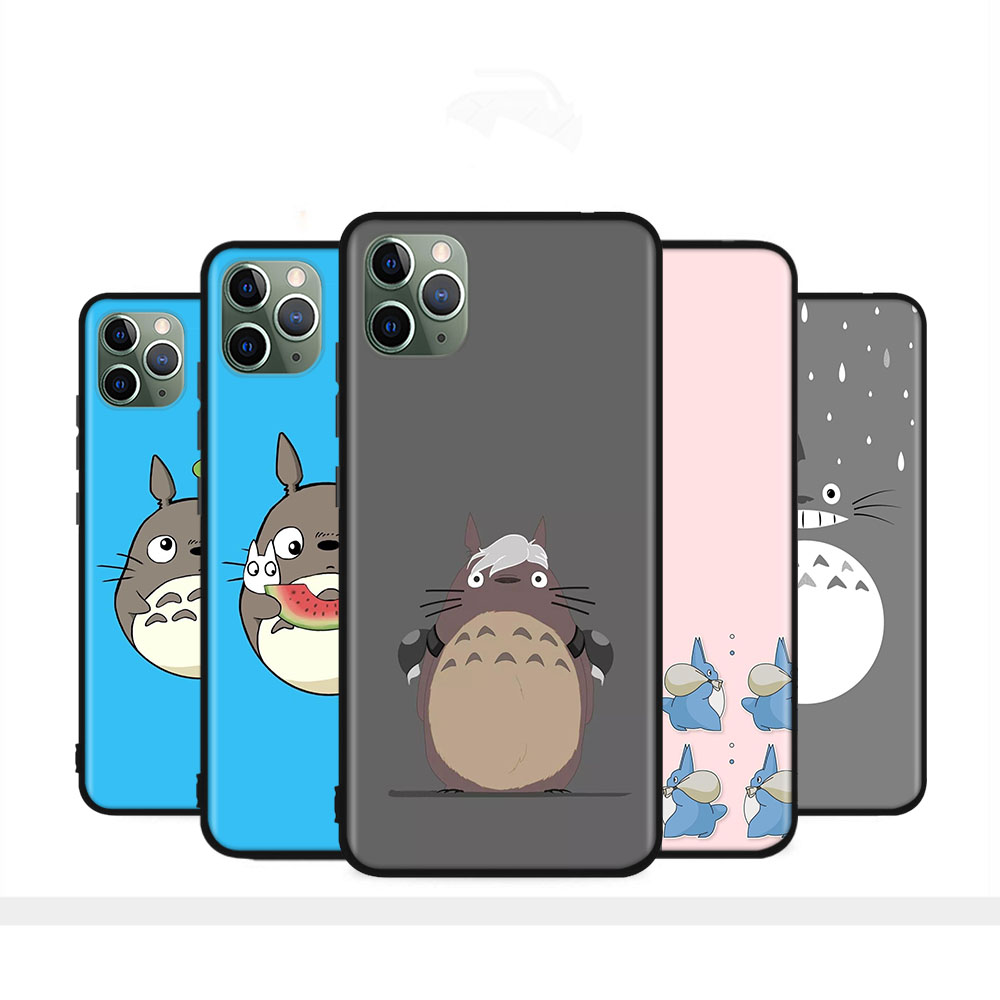 Ốp Điện Thoại Silicon Mềm In Hình Totoro H-126 Cho iPhone XR 6 5S 6S 7 8 5 11 Pro Plus Max SE