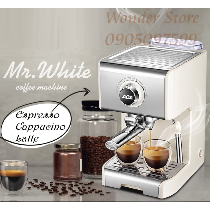 Máy pha cà phê Espresso ACA bán tự động MR.WHITE 20bar