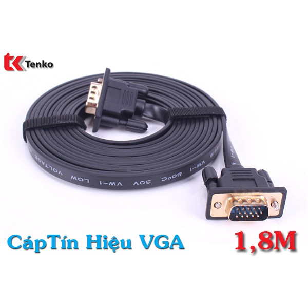 CÁP VGA MỎNG DẸT DTECH DT-69F18