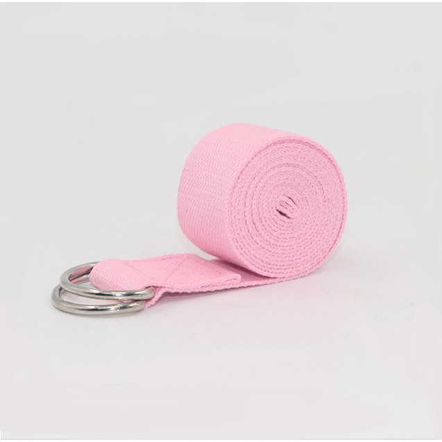 Dây tập Yoga Cotton loại tốt dài 1,8m x 3,8cm hỗ trợ tập động tác khó, tăng độ dẻo uốn người tập Yoga