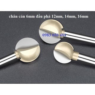 3 mũi khoan phá gỗ cỡ bự cán 6mm đầu 12mm, 14mm, 16mm - phá gỗ quả đào vàng
