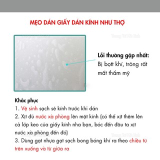 Decal mờ gián kính nhà tắm, cửa sổ