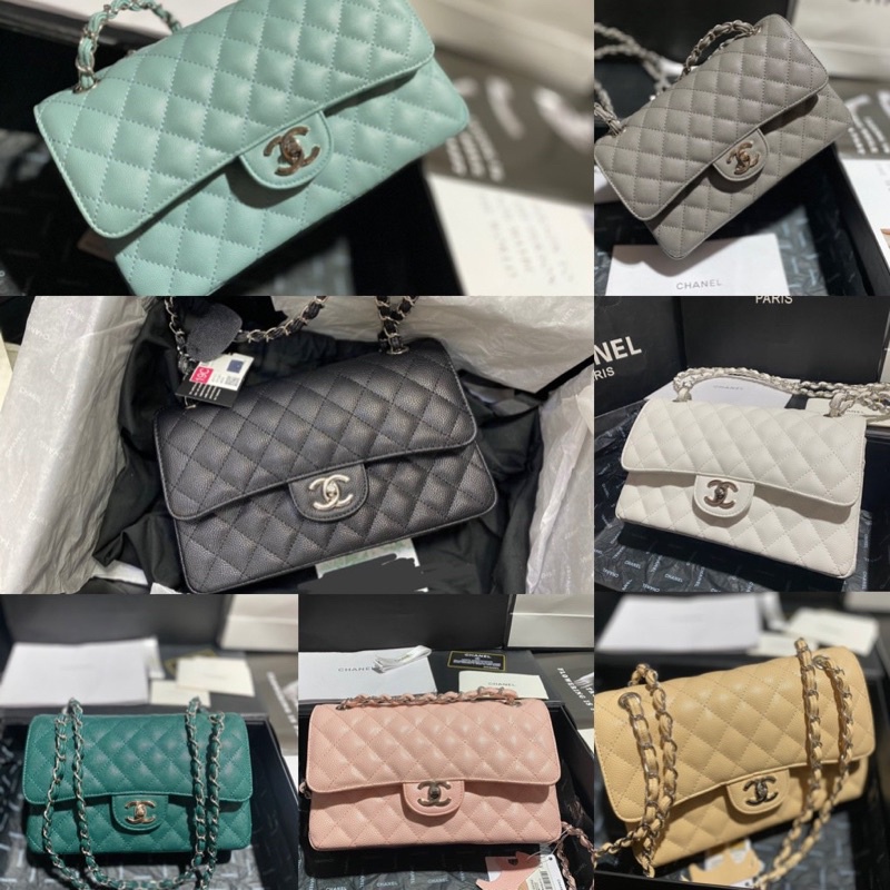 Túi chanell quai xích pha da size25cm 7 mầu