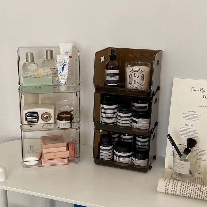Hộp Đựng Đồ Trang Điểm Trong Suốt Phong Cách Bắc Âu