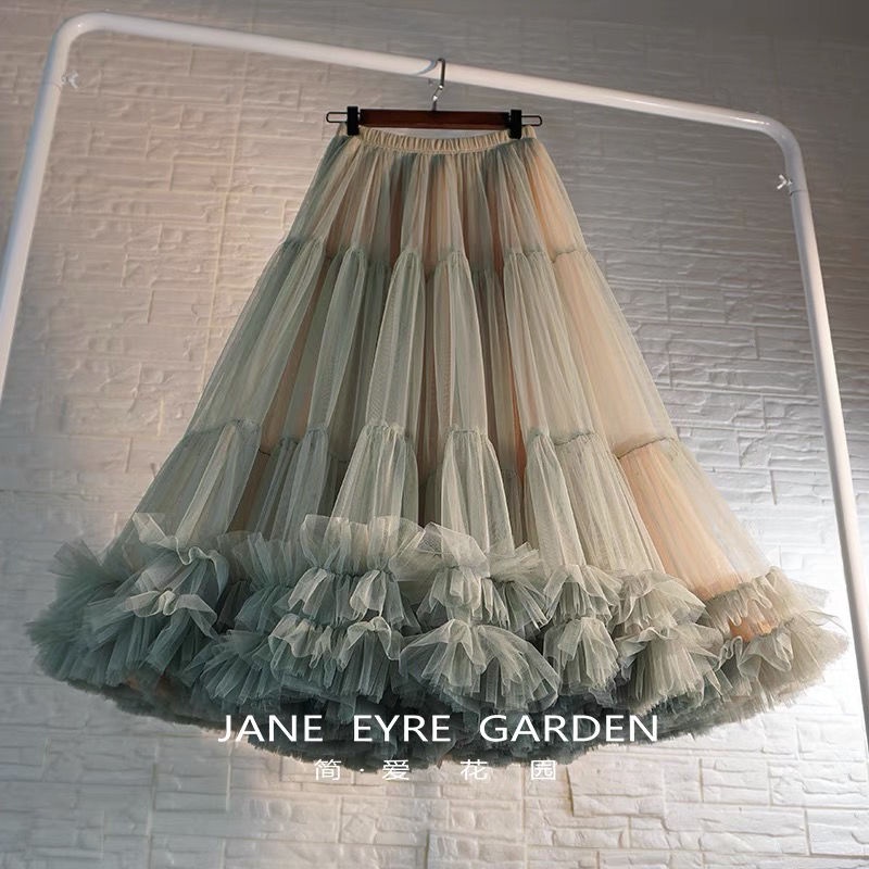 Chân Váy Lưới Dài Lưng Cao 90cm Thời Trang Cho Nữ
