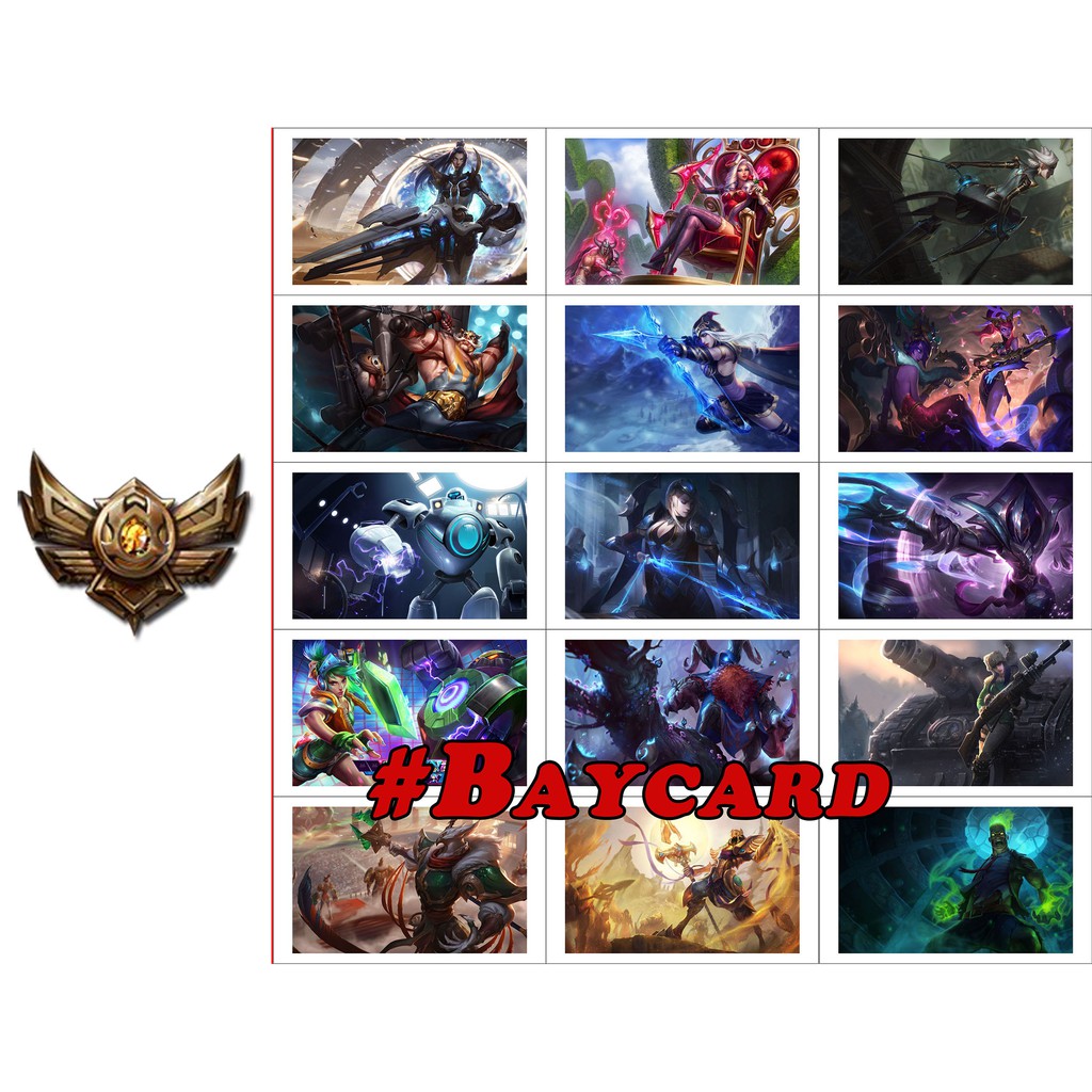 Bộ 30 tấm Baycard Liên minh Huyền thoại - League of Legends - BAYSTORE