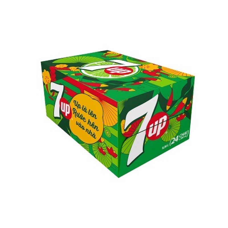 Thùng 24 lon 7up 330ml phiên bản tết