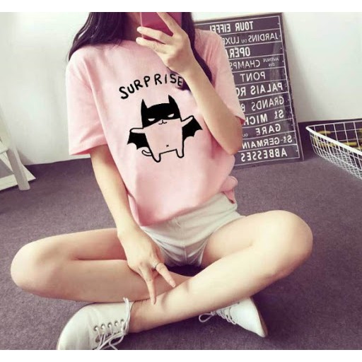 Áo Thun suprise Ulzzang tay lỡ