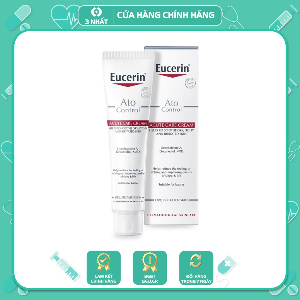 Kem dưỡng da Eucerin Ato Control Acute Care cho da nhạy cảm