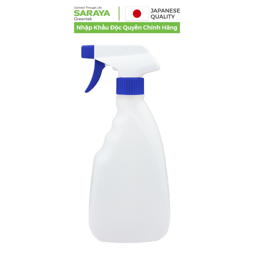 Bình xịt rỗng đựng dung dịch Saraya Smart San dạng phun, kèm đầu bơm phun sương - 500ml