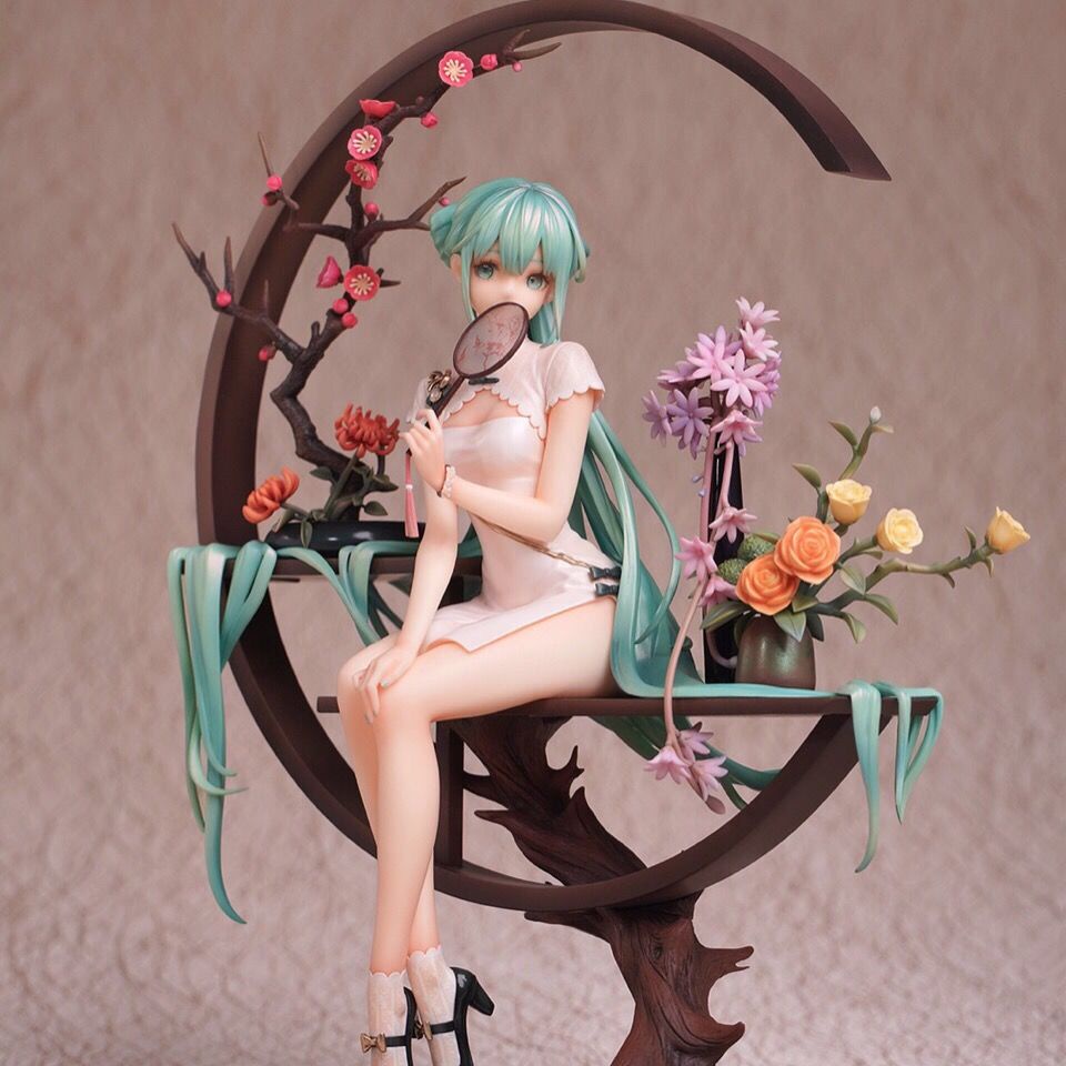 Phiên bản Trung Quốc của Hatsune Miku Shaohua Cheongsam 1/7 mô hình làm bằng tay món quà trang trí mô hình quà tặng