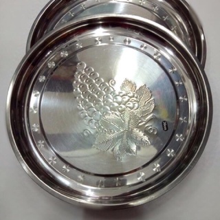 Khay inox tròn hình nho có đủ cỡ