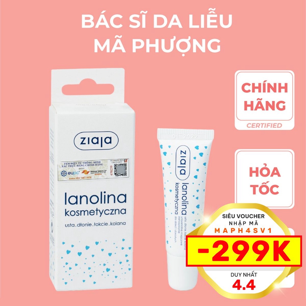 SON DƯỠNG MÔI LANOLIN ZIAJA