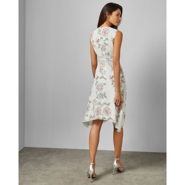 Đầm tà lệch Ted Baker Damita Handkerchief Hem Dress