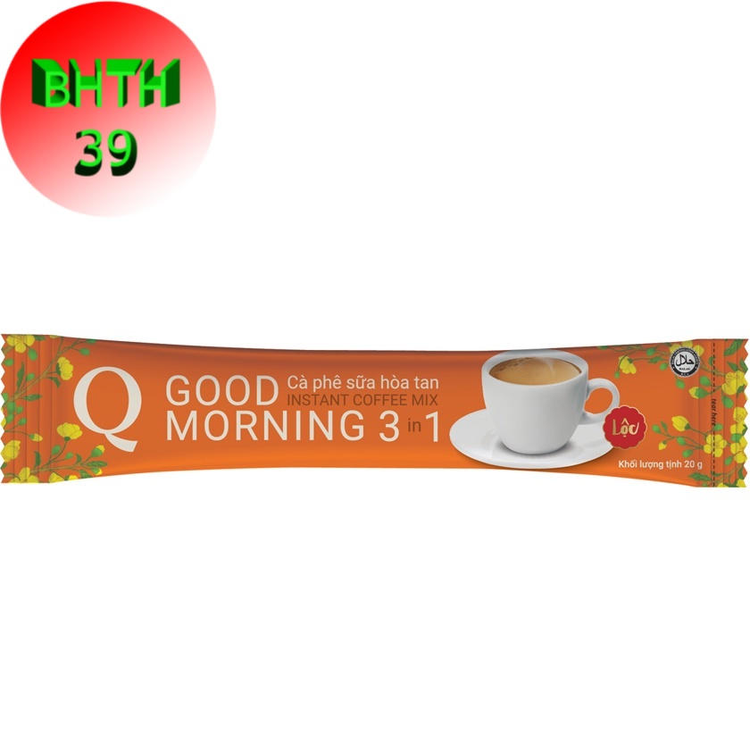 Cafe Good Morning - Cà phê sữa hòa tan Trần Quang bịch 24 gói