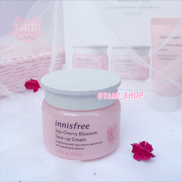 SET KEM DƯỠNG DA INNISFREE CHERRY BLOSSOM CREAM DUO SET