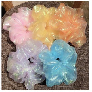 Cột tóc SCRUNCHIES voan kiếng trơn