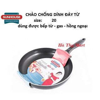 Chảo chống dính đáy từ cho bếp từ Sunhouse SHM20 20cm tốt