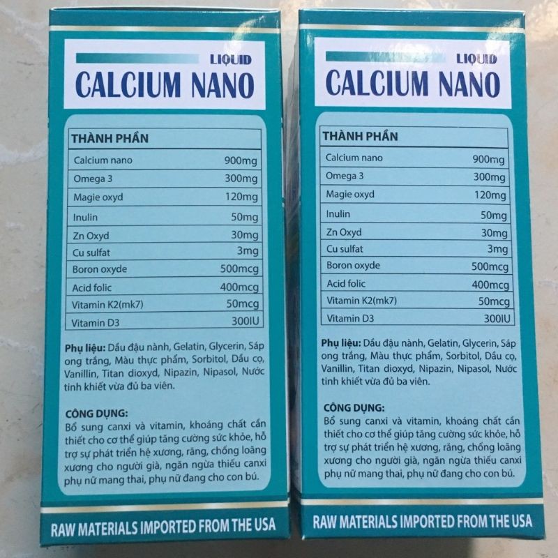 LIQUID CALCIUM NANO Bổ sung canxi giúp xương chắc khoẻ hơn. | BigBuy360 - bigbuy360.vn