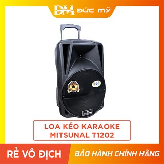 Loa kéo mitsunal t1202 bass 30, tặng kèm 2 mic, 6-10h xử dụng liên tục, công suất đỉnh 290w