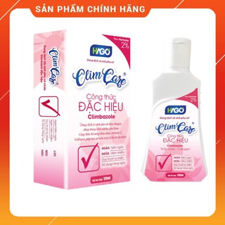 Dung dịch vệ sinh phụ khoa hỗ trợ viêm âm đạo, nấm ngứa vùng kín CLIMCARE chai 120ml - HAGO chính hãng