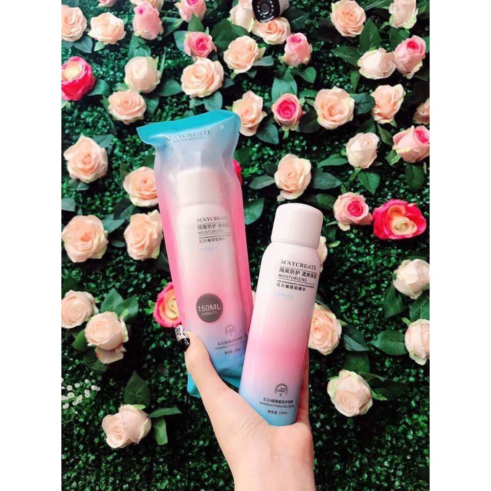 Xịt chống nắng Trắng Da Maycreate xịt chống nắng body hiệu quả nâng tone,chống nước 150ML | BigBuy360 - bigbuy360.vn