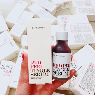 (chai full 35ml) Thay Da Sinh Học Red Peel Tingle Serum So Natural
