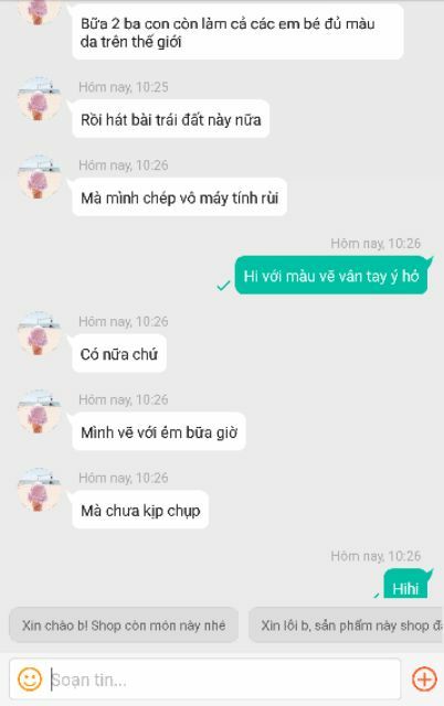 [Xả lỗ] Hộp 20 màu vẽ vân tay cho bé