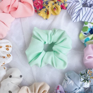 Cột tóc scrunchie linen màu mint (Mint)