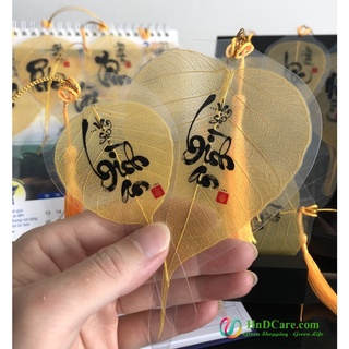 Lá Bồ Đề Vàng Kim Cao Cấp (Bồ Đề Tâm Phật, Phong Thủy, Thư Pháp)