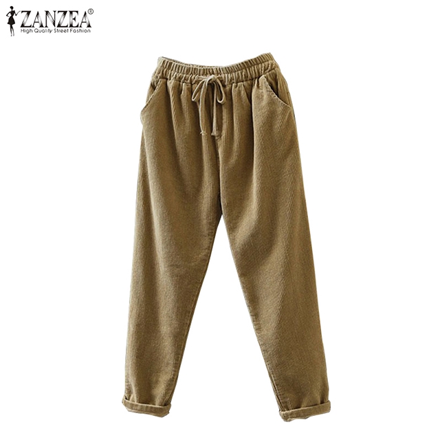 Quần Ống Rộng ZANZEA Thời Trang Dành Cho Nữ