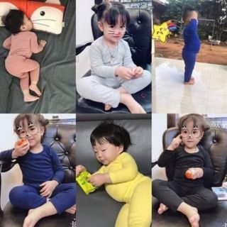 Combo 3 bộ Bộ thun cotton borip cho bé