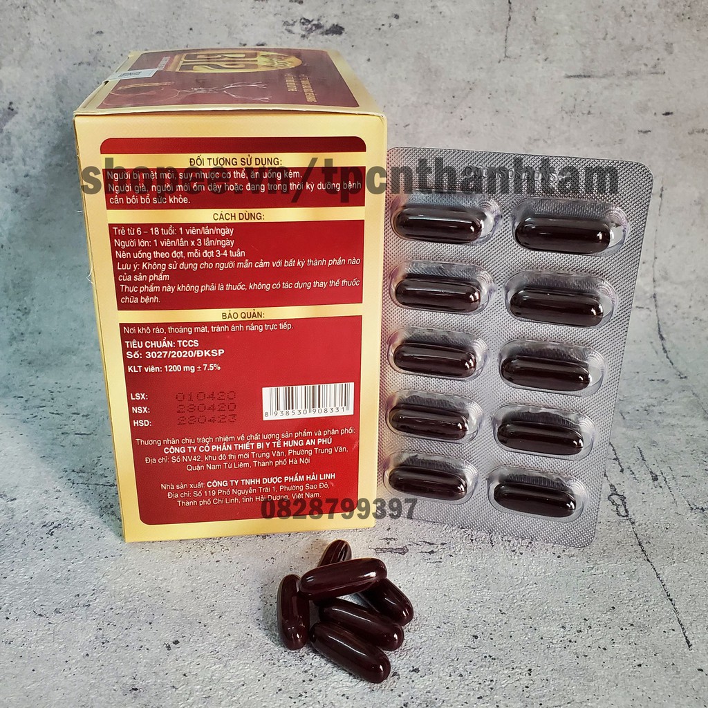 Vitamin tổng hợp 12B GINSENG tăng sức đề kháng, bồi bổ cơ thể- Hộp 100 viên | BigBuy360 - bigbuy360.vn