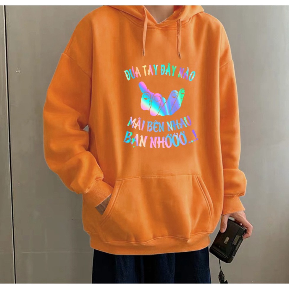 [ Gía rẻ bất ngờ ] Áo Khoác Nỉ Hoodie Phản Quang Đưa Tay Đây Nào PQ30KN