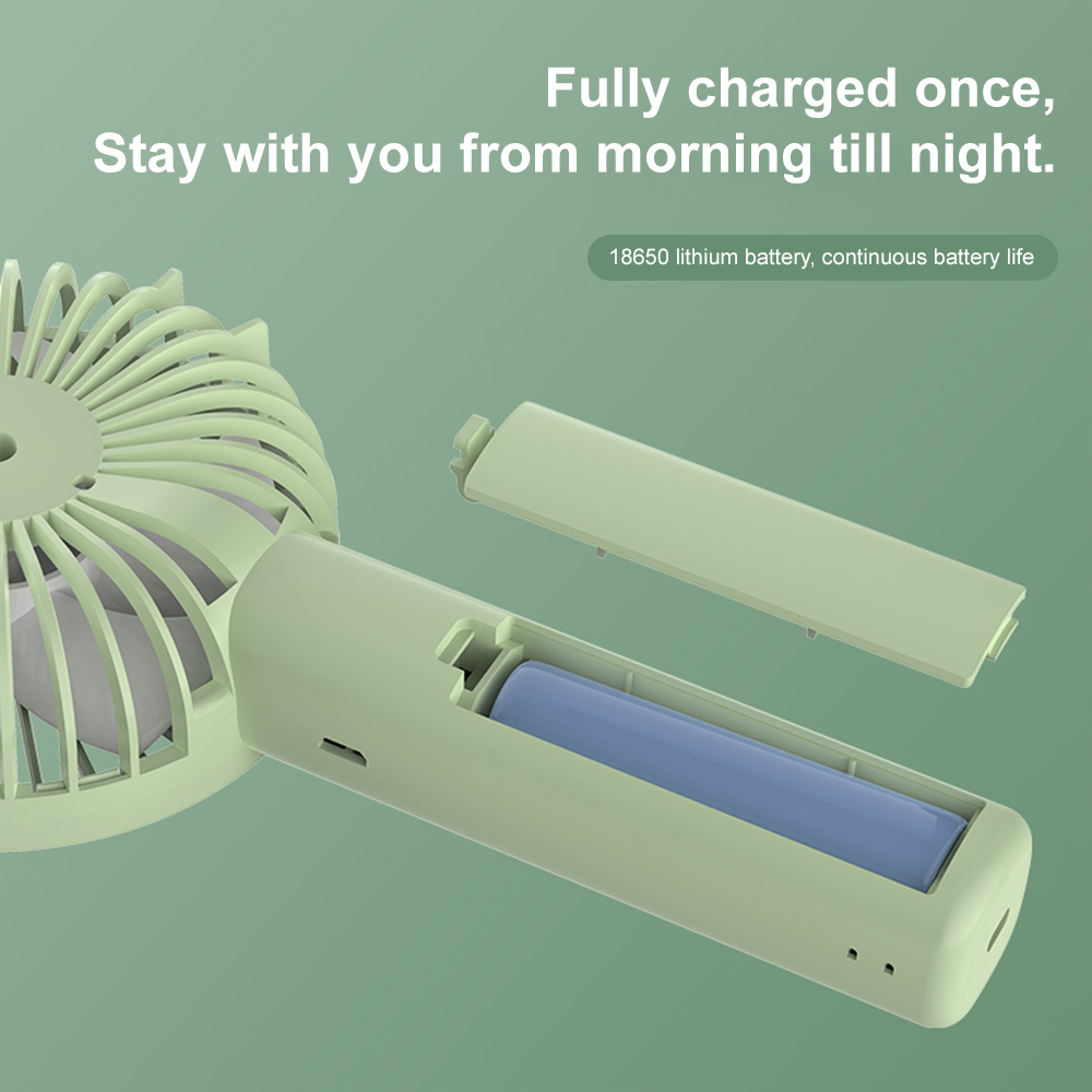 Portable Handheld Fan USB Rechargeable Battery With Mobile Phone Holder desktop fan for Summer Home Outdoor Air Cooling Fan