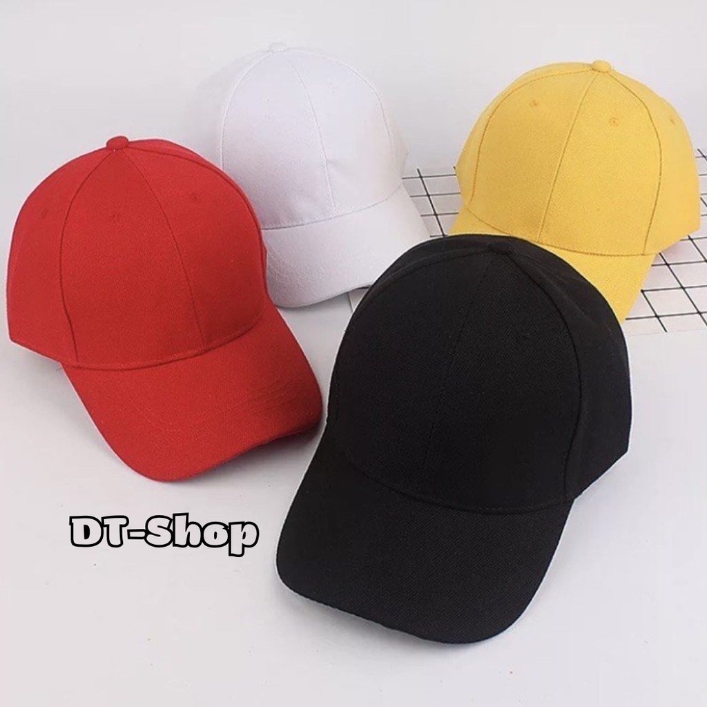 ⚡Giá Rẻ⚡Mũ lưỡi trai Unisex Basic chất liệu vải Kaki, nón kết trơn Hàn Quốc đủ màu form đẹp