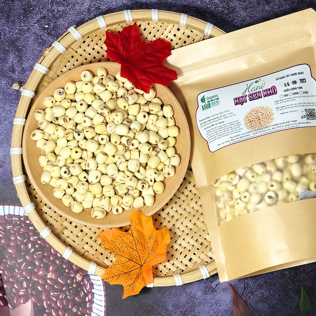 1kg Hạt Sen Khô Đồng Tháp, Hàng Ngon Loại 1 Nấu Chè Cháo ❣️ Kho Sỉ Dinh Dưỡng HANI Food
