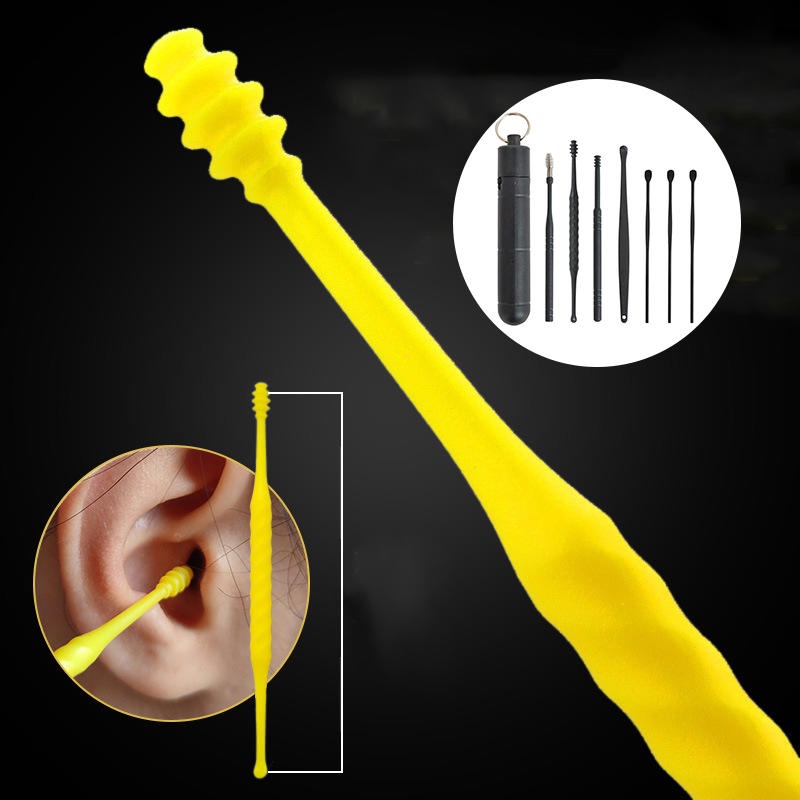 Set 7 Dụng Cụ Lấy Ráy Tai Bằng ABS Có Thể Tái Sử Dụng