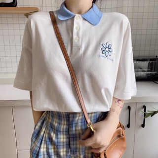 Áo thun cổ polo ulzzang 7-15days